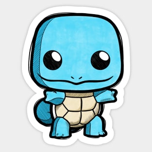 Blue Little Turtle Sticker